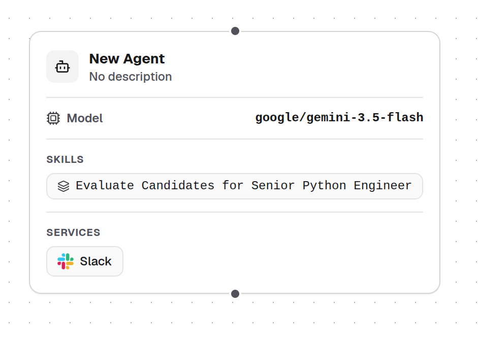 Agent Node Canvas View