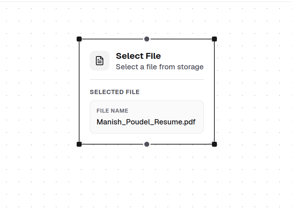 Select File Node Canvas View